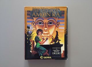 The Dagger Of Amon Ra Vintage Big Box Pc Game Ms - Dos Cd - Rom Sierra Laura Bow
