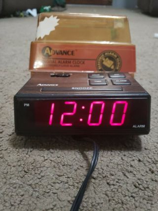Vintage Advance Digital Alarm Clock 4047