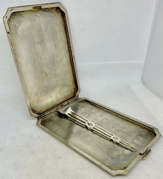 Vintage EAM Silver Plated Cigarette Case 3