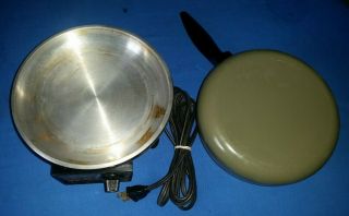 Vintage Oster Electric Fondue Pot Cooker Avocado Model 681 4