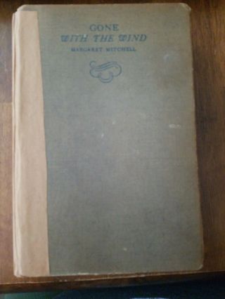 Vintage Gone With The Wind First Edition August 1936 Print