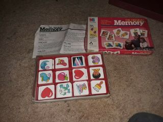 Vintage 1986 Milton Bradley The Memory Game 100 Complete