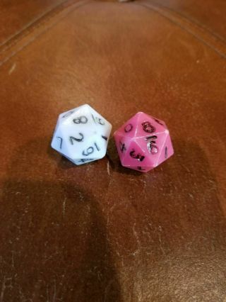 Dice Vintage Boot Hill Rpg Rare Red White