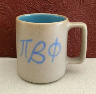 Vintage Sorority Pi Beta Phi Coffee Cup Mug Pigeon Forge Pottery Tn Greek Gift