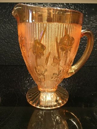 Pitcher Carnival Pitcher Water Tea Beverage Gift Vintage Drinkware Bar Vintage