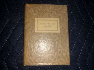 A Way Of Life William Osler Vintage 1937 Harper & Brothers Hardcover