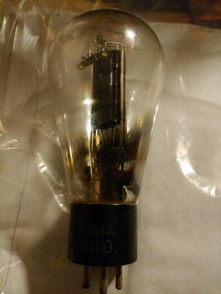 One (1) Sylvania Type 50 / Type 250 Output Tube Globe Glass