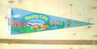 Conway Twitty City Felt Vintage Souvenir Pennant Hendersonville Tennessee Music