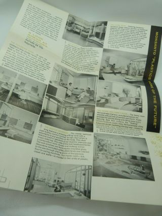Vintage 1960 Monsanto Plastics Home of the Future Brochures Three Retro House 4