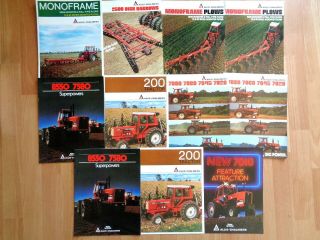 Group 11 Vintage Allis Chalmers Tractor Equipment Brochures Vg Oem