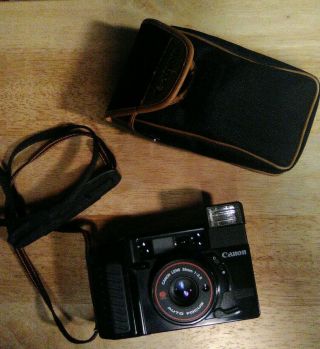 Vintage Canon Sure Shot Cafs 38mm 1:2.  8 Auto Focus Lens 35mm Film Camera