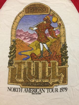Jethro Tull Concert Vintage T - Shirt North American 1979 Tour Size Small.