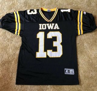 Vintage Iowa Hawkeyes Football Jersey Starter 13 L 48 90’s Large Retro