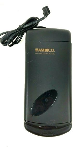 Ambico Vhs Video Cassette Vintage Rewinder Single Direction Black 5h23