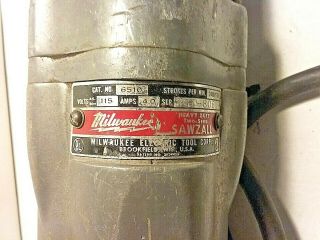 Vintage Milwaukee Sawzall 6510 6