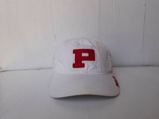 Vintage Polo Sport By Ralph Lauren White Cap Hat Big P Red Logo