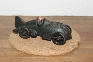 Vintage Hubley Cast Iron " Rocket Race Car W/driver " Arcade Toy