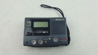 Sony Tcm - 77v Vintage Handheld Cassette Recorder -