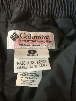 Columbia Sportswear Vintage Gray Nylon Snowboarding Ski Pants Women ' s Medium 5