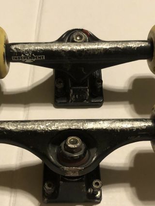 Vintage Independent Skateboard Trucks With Wheels - Made In Usa