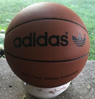 Vintage Adidas Artillerty Cowhide Leather Game Winning Basketball 70’s 3