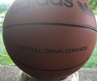 Vintage Adidas Artillerty Cowhide Leather Game Winning Basketball 70’s 6