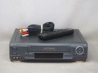 Sony Slv - Ax10 Vcr Vhs Player/recorder Remote Great