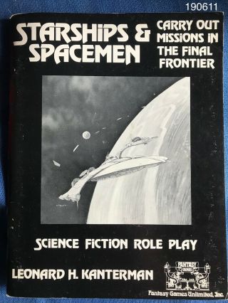 Vintage 1978 Starships & Spacemen Fgu Game Complete 1st Ed Fantasy Unlimited Rpg