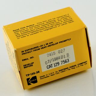 Kodak Technical Pan Film 2415,  Developer 3