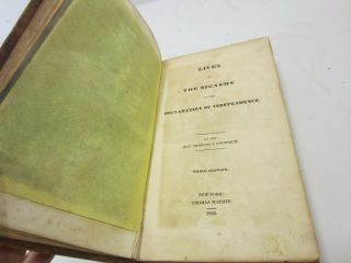 1832 Lives of the Signers of Declaration of Independance by Goodrich AB 3 2