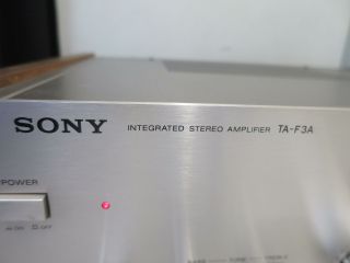 Vintage Sony Model TA - F3A Integrated Amplifier 2
