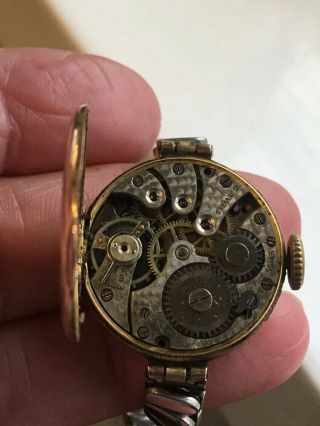 VINTAGE.  375 9ct GOLD LADIES ROTARY WRIST WATCH CHESTER 1928 BUT 2