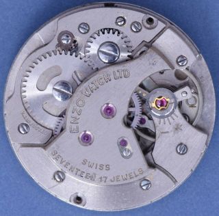 As/st 1686 60s Vintage 11.  5l 17j Mvt W/dial Good Balance Staff Parts/repairs