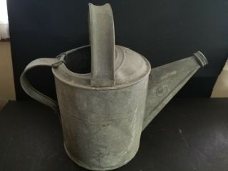 Vintage Galvanized Water Can Number 6
