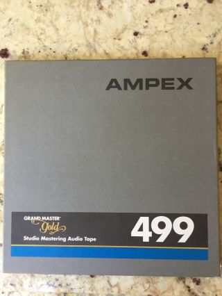 Ampex 499 Grand Master Gold 10.  5 Reel 1/4 Tape Partly Near