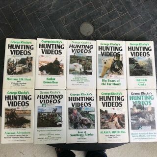 George Klucky’s Vintage Hunting Videos Vhs Collectible Bears Deer Hunting Camp