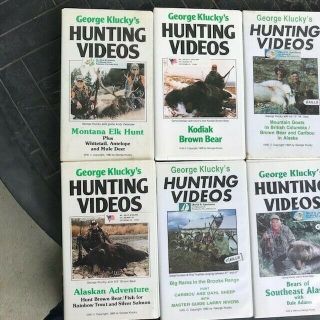 George Klucky’s vintage hunting videos VHS collectible bears deer hunting camp 2