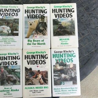 George Klucky’s vintage hunting videos VHS collectible bears deer hunting camp 4