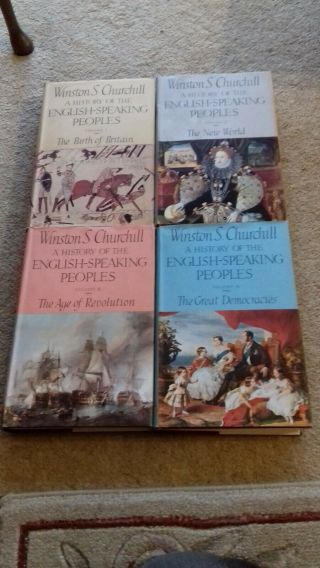 Winston S Churchill A History Of English Speaking Peoples 4 Volume 1st Edn Set