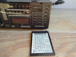 Vintage SANYO Betacord Beta Hi - Fi Video Cassette Recorder Model VCR 7200 4