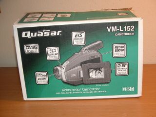 Vintage Quasar Vm - L152 Vhsc Palmcorder Camcorder,  Vhs Adapter,  Etc.