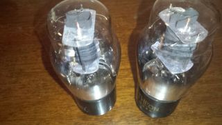 x1 Test NOS Closely Matched Pair RAYTHEON 6V6G Amplifier Tube TV - 7/u 3