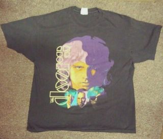 Vintage The Doors No One Here Gets Out Alive Black Tee Shirt Size Xl (t - 4)