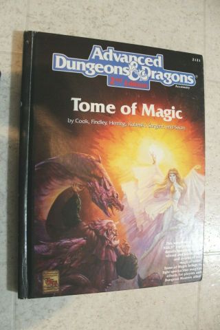 Vintage Advanced Dungeons & Dragons 2nd Edition Tome Of Magic