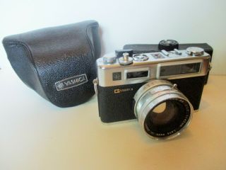 Vintage Yashica Electro 35 Gsn Rangefinder Film Camera W/45mm F1.  7 Lens
