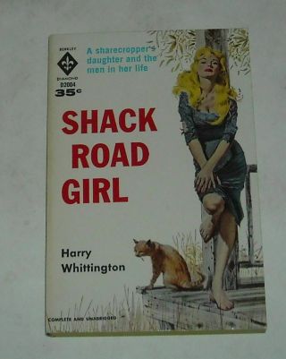 Unread 1956 Berkley Books Shack Road Girl Sleaze Pb Book Gga Sexy Cover Adultery