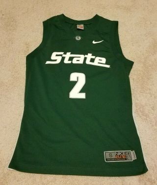 Vintage Authentic Nike Elite Michigan State Spartans Game Jersey Mens Size Small