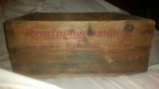 Vintage Remington 22 Hi - Speed Long Rifle 22 Shell Wood Box Crate