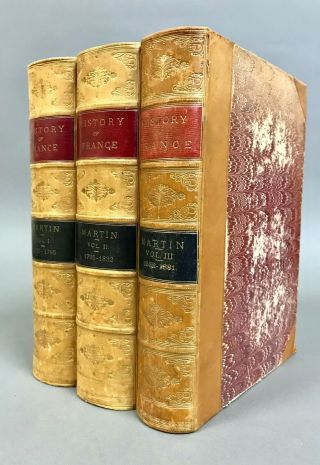 Henri Martin Three Volume Set A Popular History Of France Boston 1887/82