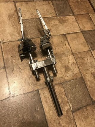 Tama Vintage Double Tom Mount Drum Stand Drums Hardware Bass Mounted L Arm Heavy